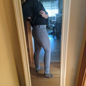 Grey corduroy skinny pants - Old Navy
